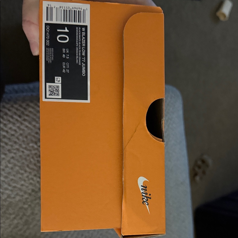 Nike Vibrant Orange Shoe Box